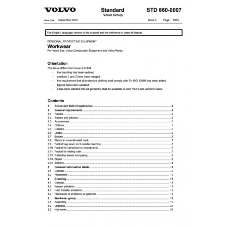 VOLVO STD 860-0007 0