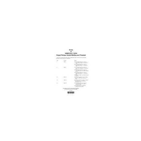 ASME B16.11-2016 Errata